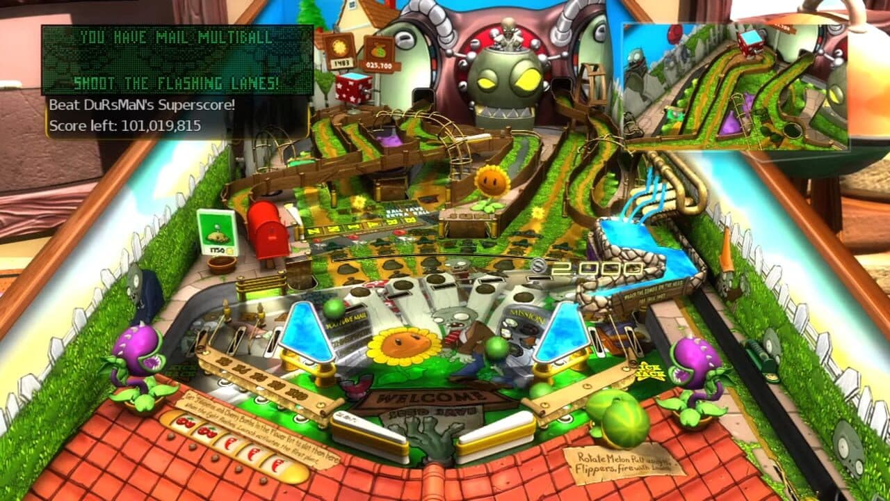 Pinball FX2: Plants vs. Zombies screenshot 2